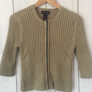 Ralph Lauren sweater jacket zip up front cotton